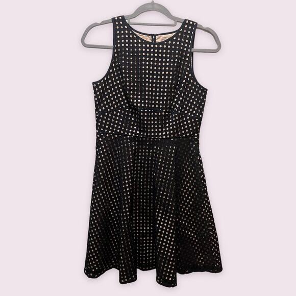 LOFT Dresses & Skirts - NWT LOFT Navy & Tan Eyelet Dress Size 0